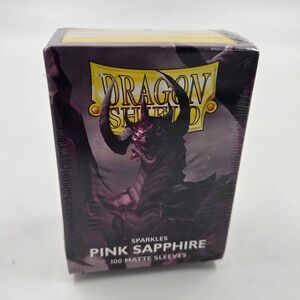 Dragon Shield Pink Sapphire Sparkles 100 Matte Sleeves Standard Size AT-11043